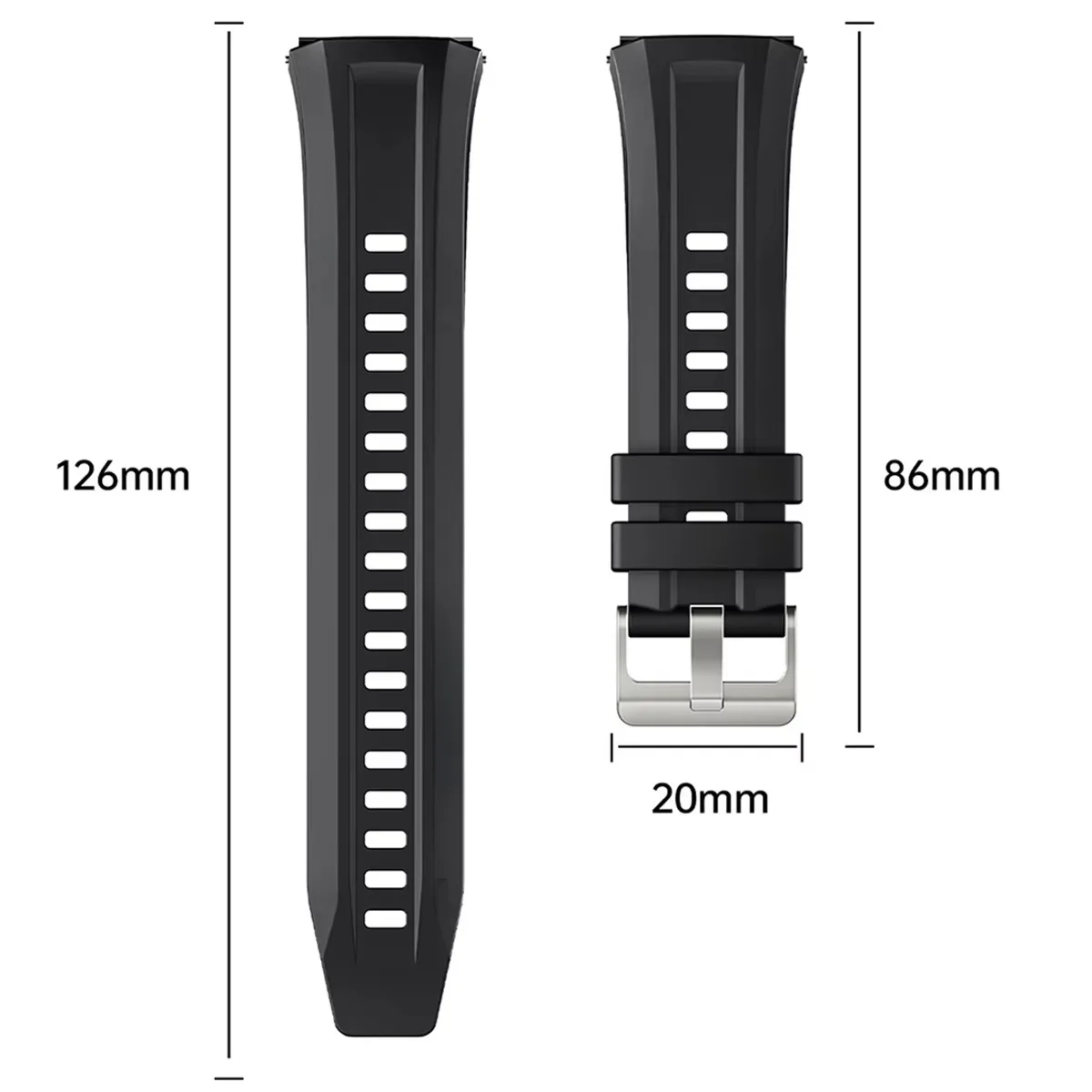 Oficjalny silikonowy pasek do Huawei Watch GT 5 Pro 46mm 22mm Miękka sportowa opaska na nadgarstek do Huawei Watch GT 5 Pro Smart Watch Bracelet