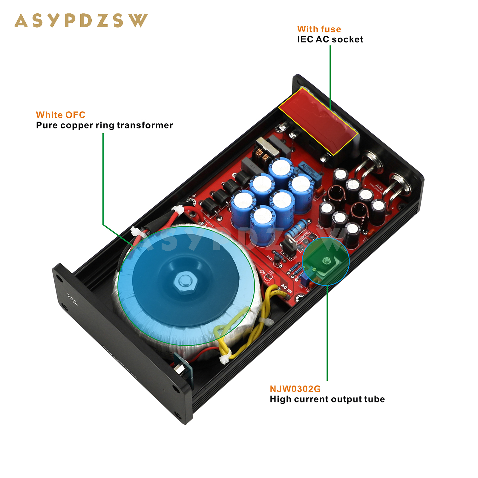 A32 50VA HIFI 超低ノイズリニア電源 DC 5V/9V/12V/15V/18V/19V/24V LPS