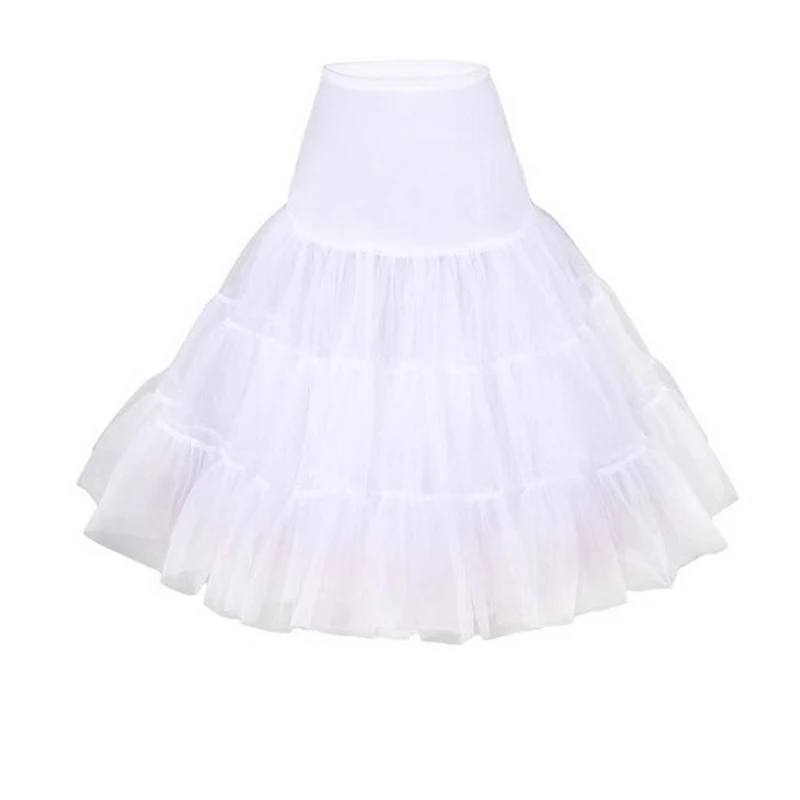 Sottogonne Lolita stile fiore da donna Crinolina Trambusto interno Cosplay Tutu Gonna gonfia Cancan sotto gli accessori