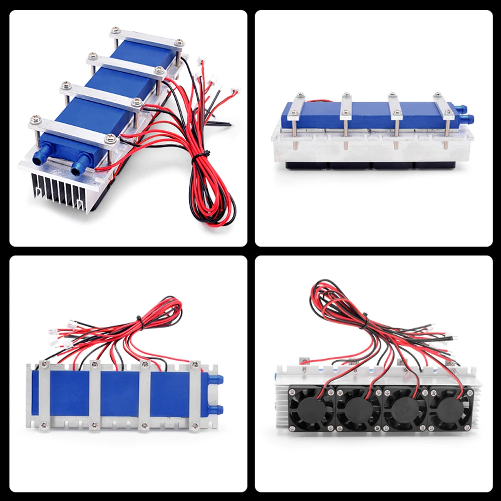 เทอร์โมอิเล็กทริค Peltier เครื่องทำความเย็น12VDC 30A/15A ระบบระบายความร้อนเซมิคอนดักเตอร์288W/144W ระบบ DIY สำหรับพัดลมปรับอากาศ