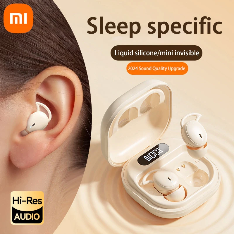 Xiaomi-auriculares invisibles inalámbricos para dormir, cascos deportivos Bluetooth 5,4 para videojuegos, sonido estéreo HiFi, música, TWS