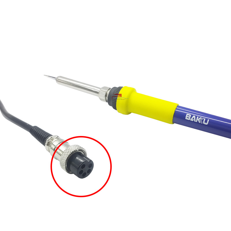 BAKU ไฟฟ้าบัดกรีเหล็กบัดกรีเปลี่ยน DIN 5 Pin หญิงสําหรับ ESD 878L2 601D 603D เชื่อมสถานี