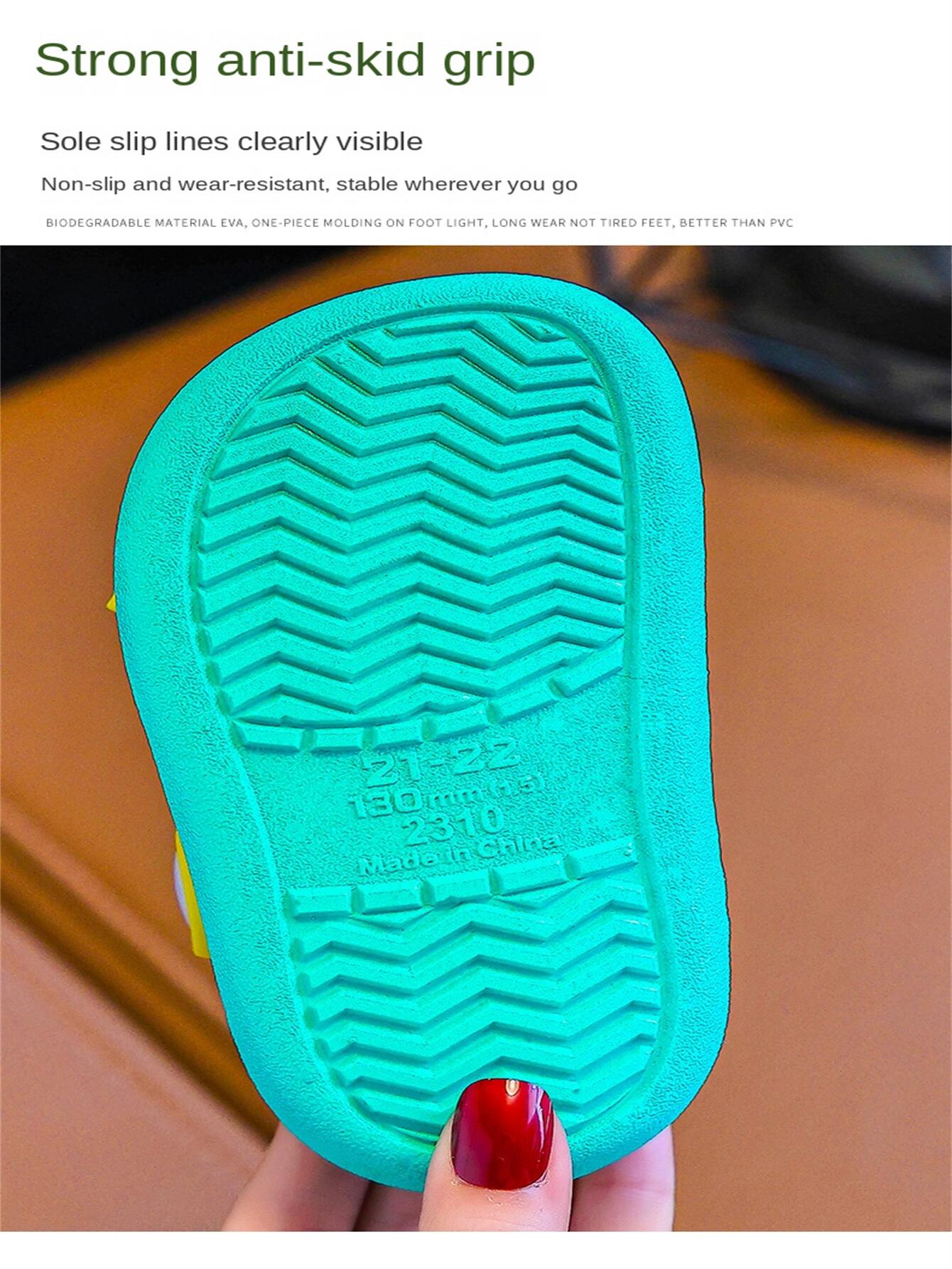 Letnie kapcie dziecięce dziura sandały dziecięce miękkie antypoślizgowe kreskówka dinozaur DIY Design kryty antypoślizgowe chłopcy dziewczęta buty na plażę