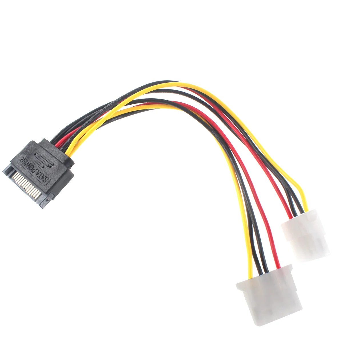 Sata、転送ケーブル用のハードドライブ電源コード、4ピンメス、4pからsataオス、設置から大、sataからHideパワーコード、2個
