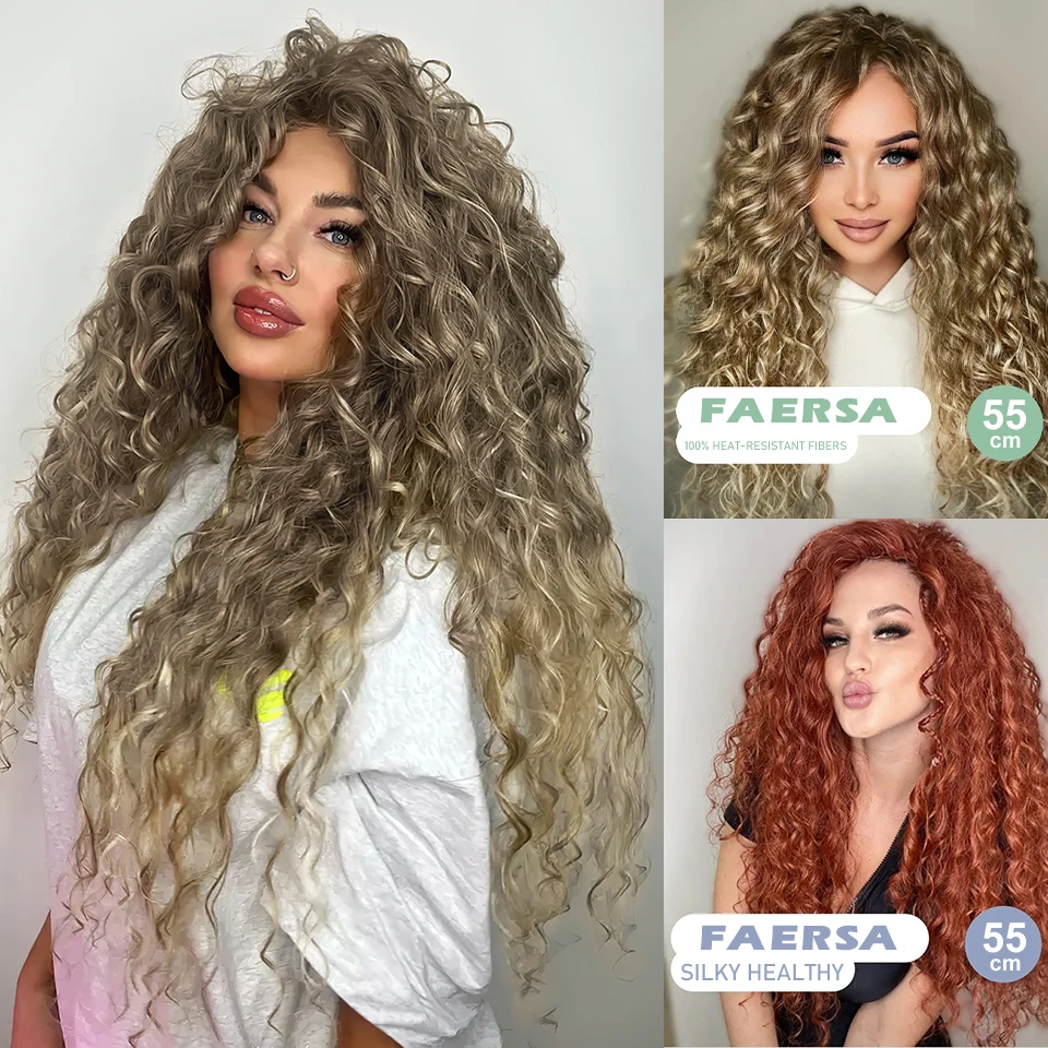 เจสสิก้าผม Deep Wave Twist ถักโครเชต์ผม Braid Afro Curl Ombre สีบลอนด์สีชมพูลึก Wavy Braiding Hair Extension สําหรับผู้หญิง