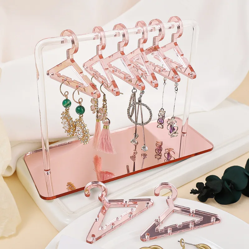 8-teilige Kleiderbügel in Form eines Schmuckhalters, personalisierte Ohrringe-Präsentationsständer, hängende Kleiderständer, Aufbewahrung von Schmuck-Organizer-Haltern