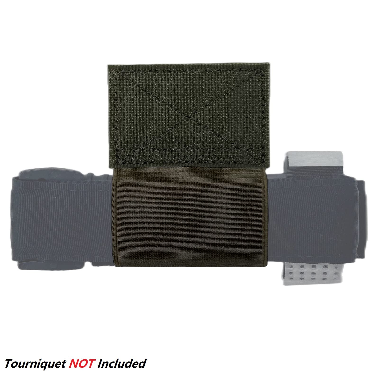 Molle Belt Tactical Tq Elastic Tourniquet Holder Hook & Loop Secure Pouch Competition Chest Rig Vest Accessories Carrier