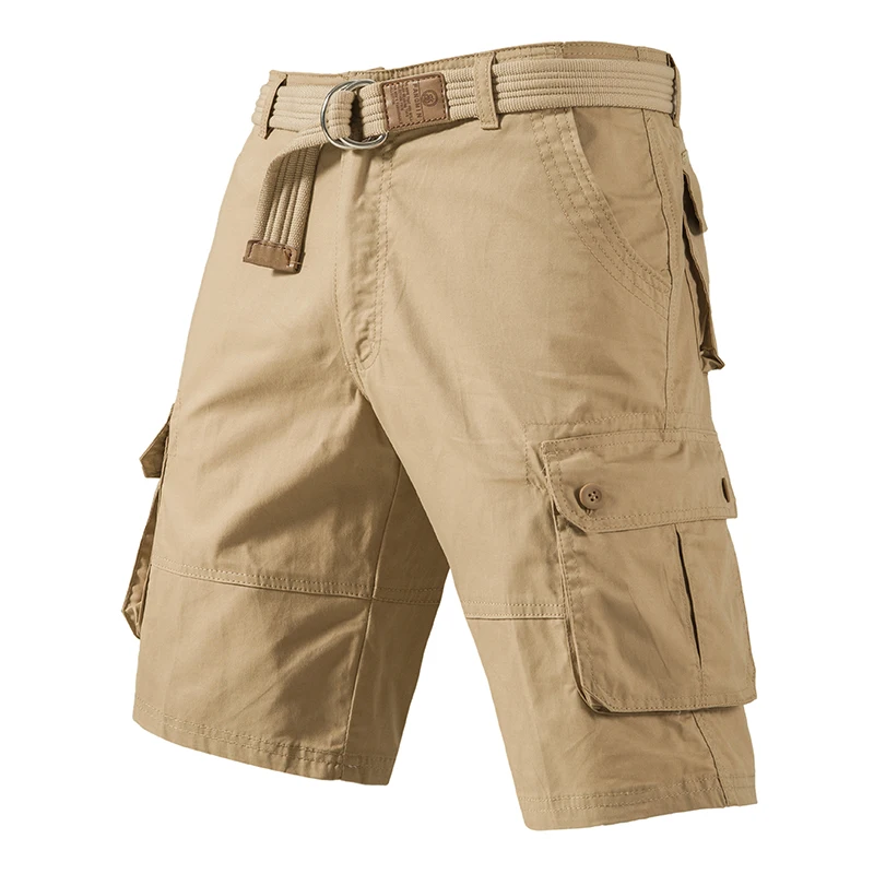 Cargo Knie Shorts Männer Sport Casual Bermuda Shorts Plus Größe Baumwolle Halbe Hosen Golf Gerade Lauf Gym Shorts Hosen