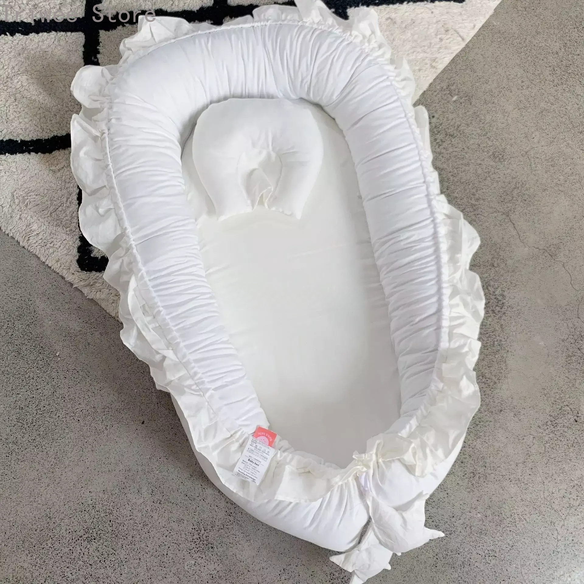 Berço removível ninho de dormir 88*50*15cm berço de algodão com travesseiro bebê criança berço colchão presente para recém-nascidos