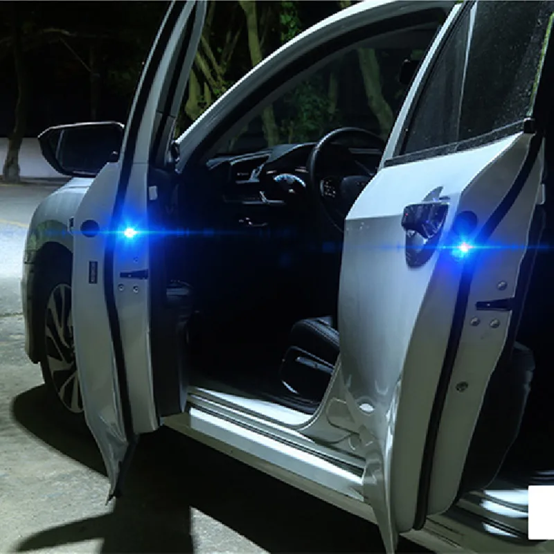 2 個磁気ワイヤレス 5LED ドアオープン警告衝突防止ライトヒュンダイ ix35 iX45 iX25 i20 i30 ソナタ、ヴァーナ、ソラリス用