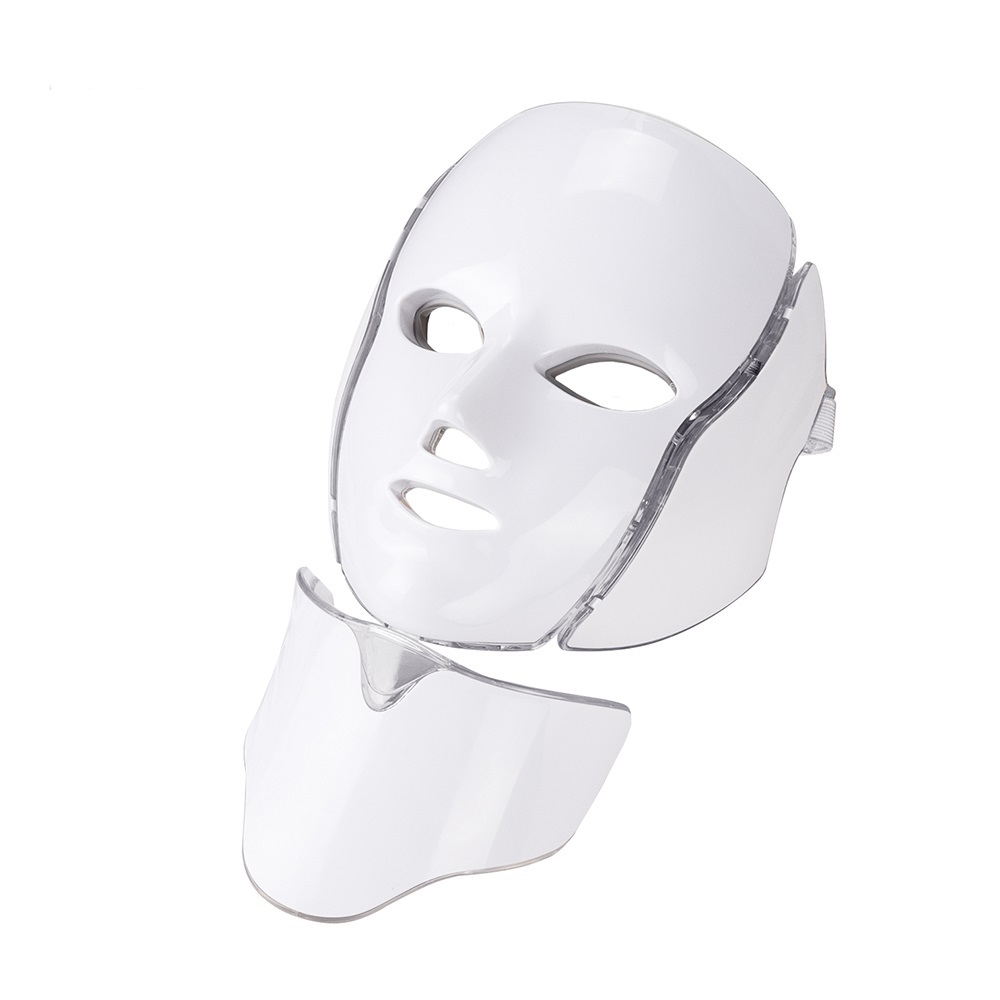 7-kolorowa maska LED na twarz z szyją LED Light Photon Mask Odmładzanie skóry Urządzenie przeciwtrądzikowe Urządzenie kosmetyczne Lifting twarzy Masażer