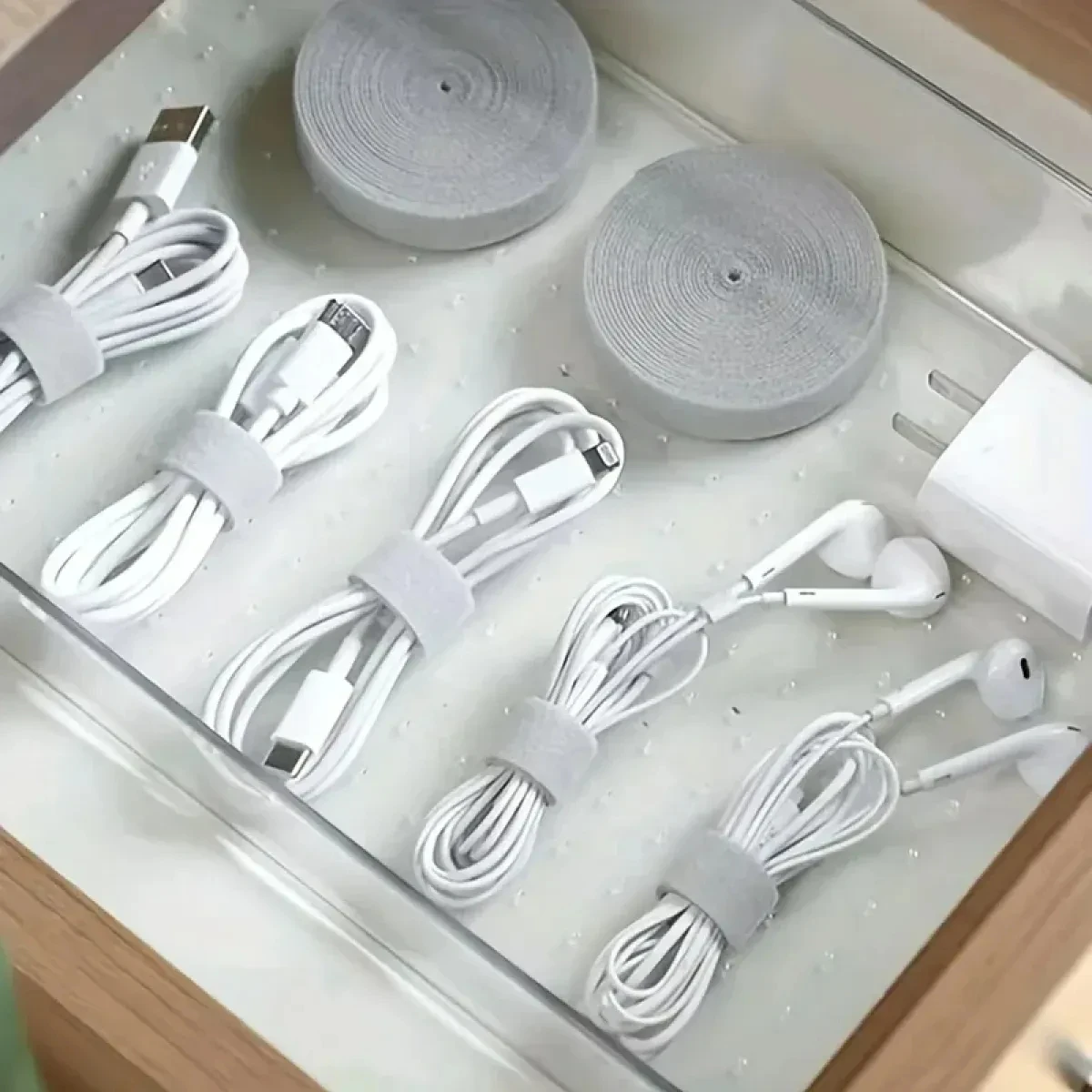 3M Hook and Loop Fastener Cable Organizer Cable Ties Wire Winder Keeper USB Cables Management Protector Earphone Mouse Cord Ties