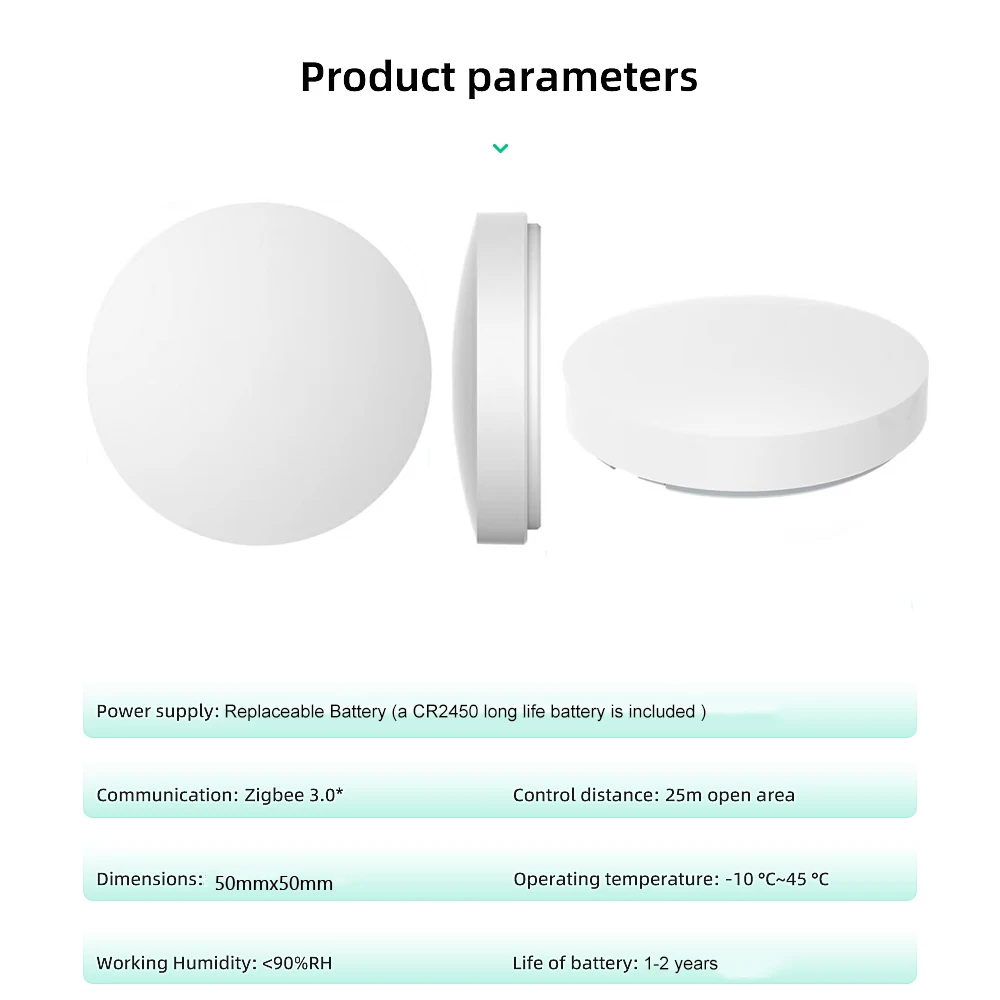 Tuya Zigbee-interruptor de botón de escena inalámbrico inteligente, control remoto, conexión multiescena, compatible con Alexa Goolge Home Voice Assitant
