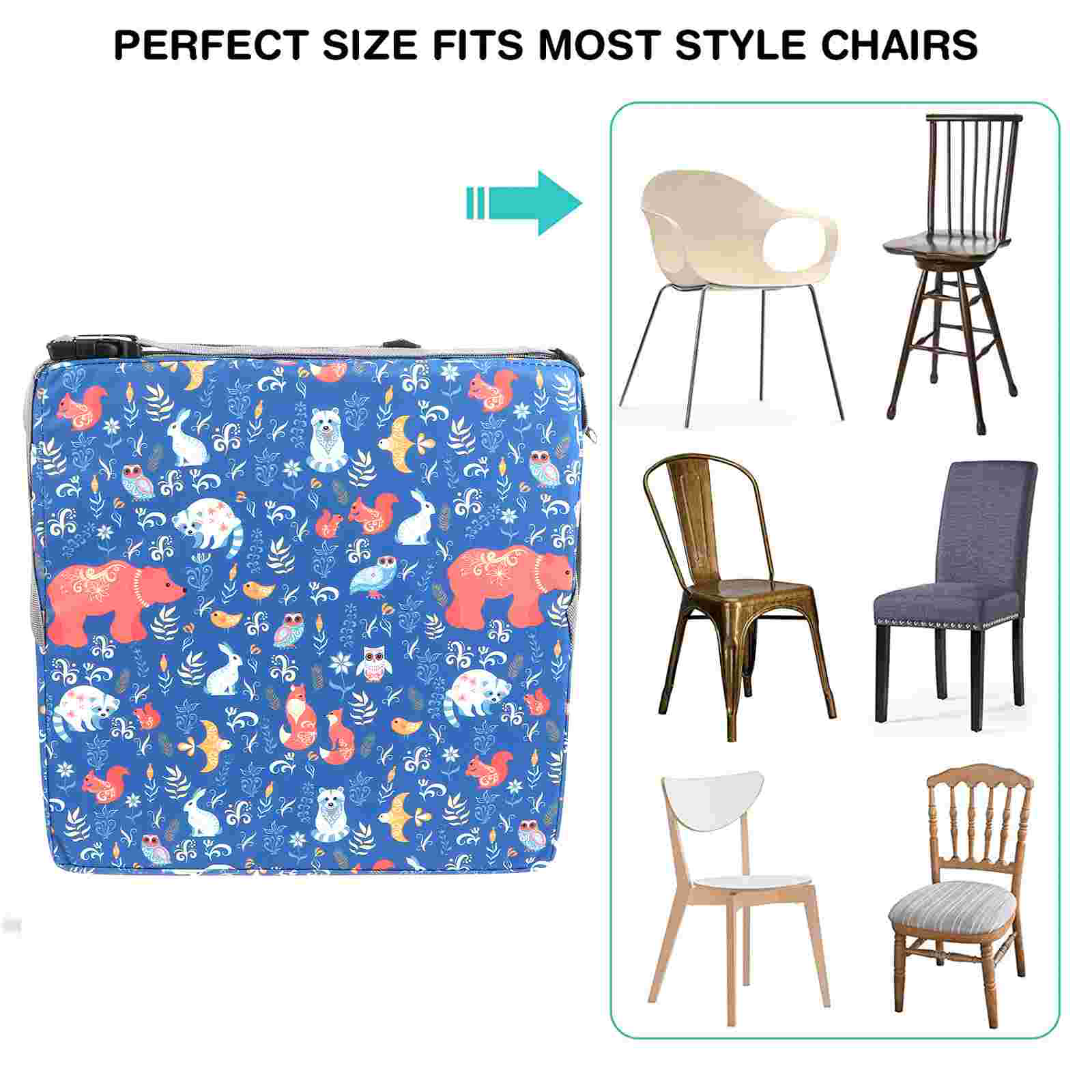 Almofada do assento para criança, Almofada de jantar Mat, Anti-wave Water Compound Box Cloth, Chair Lift, Pupils