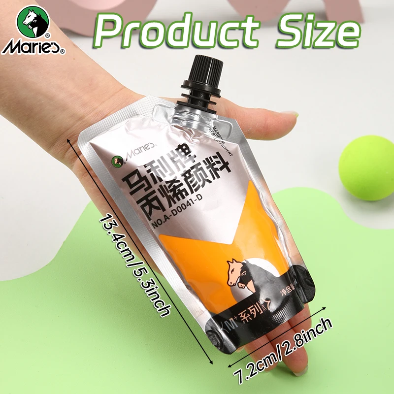 100ml Marie's สีอะคริลิค,สีสารพัน,กันน้ํา,สีสําหรับ DIY CRAFT,ROCK,ไม้,Professional สีสําหรับผู้ใหญ่,ศิลปิน