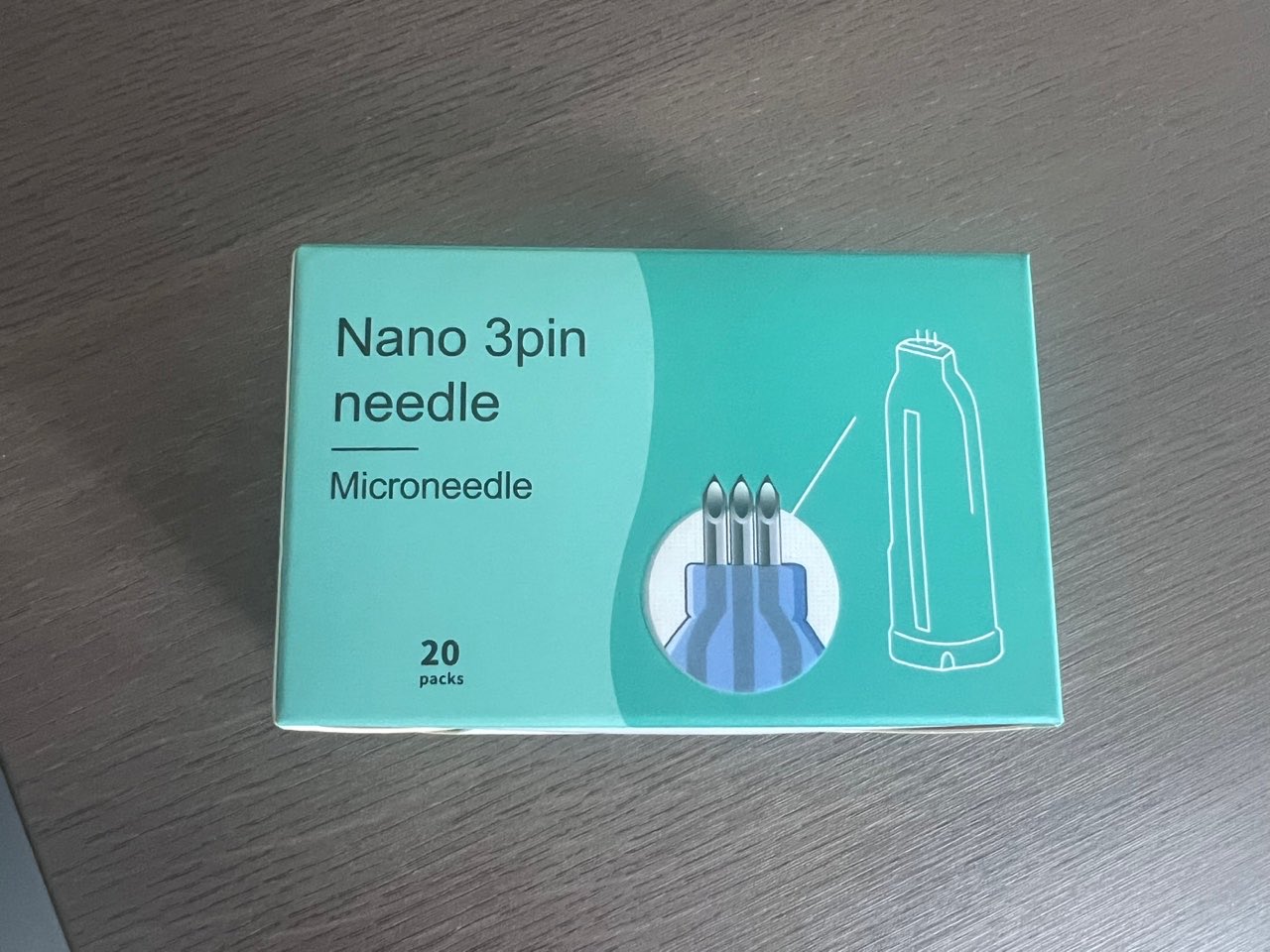 Microaguja profesional Nano suave, aguja de 3 pines, 34g, paquete Individual desechable para accesorios de herramientas de belleza
