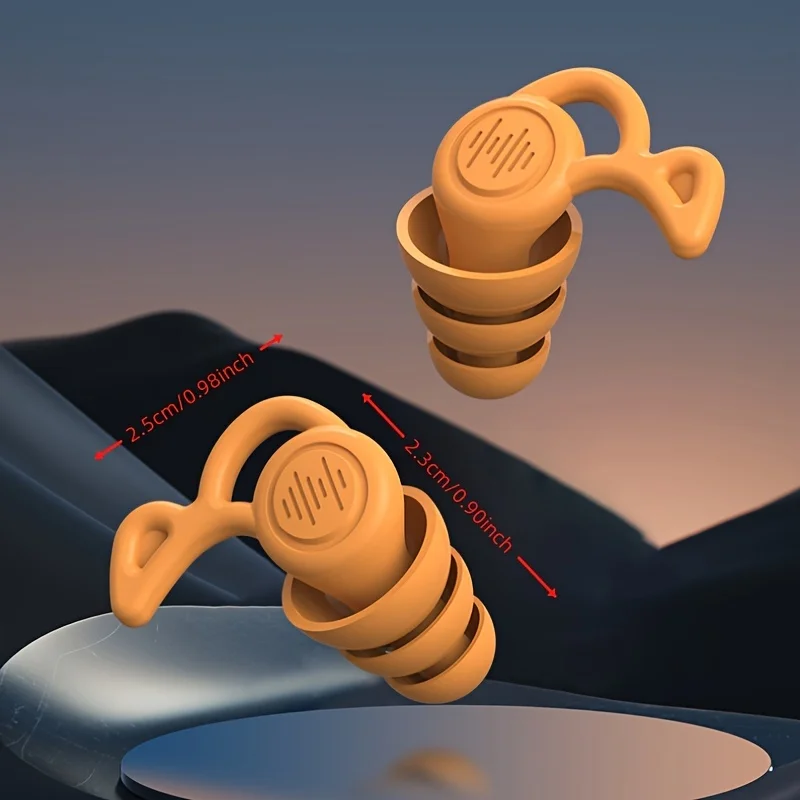 [Silicona | Ultra-Soft] Tapones para los oídos de silicona ultrasuave |   Reutilizable para aliviar la sensibilidad del sueño y el ruido |   Tamaño de viaje