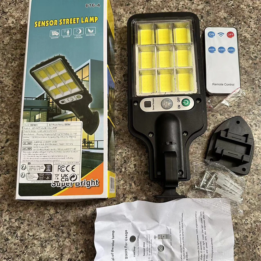Farolas para puerta de garaje, lámpara Solar de pared de inducción inalámbrica para exteriores, Sensor de movimiento con 3 modos de iluminación, jardín, Patio, camino