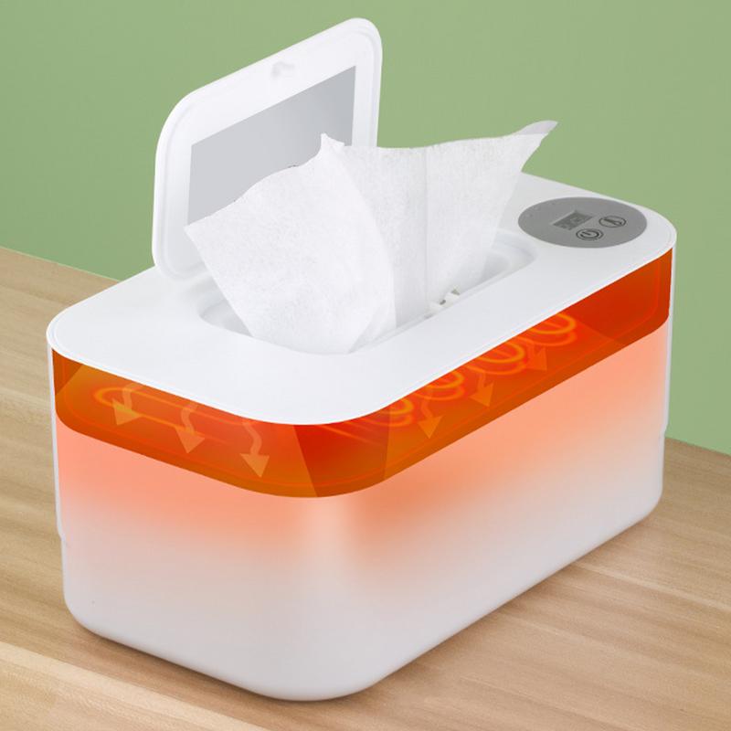 Wet Wipe Warmer for Baby Wet Tissue Heater Wet Wipe Tissue Warmer USB Charging Thermostatic Pull Wipes Dispenser