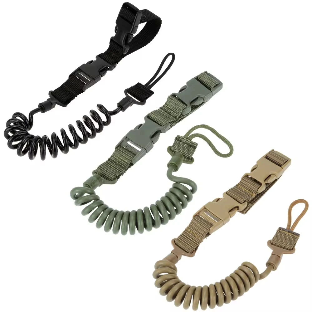 Cordão telescópico para arma, cordão para pistola de mola, cinto para arma, corda, acessórios de caça