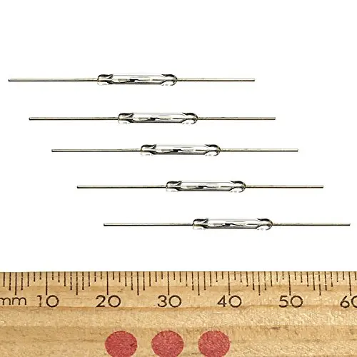 Si Tai&SH 10pcs N/O Reed switch Magnetic Switch 2 * 14mm Normally Open Magnetic Induction switch For Arduino Data system