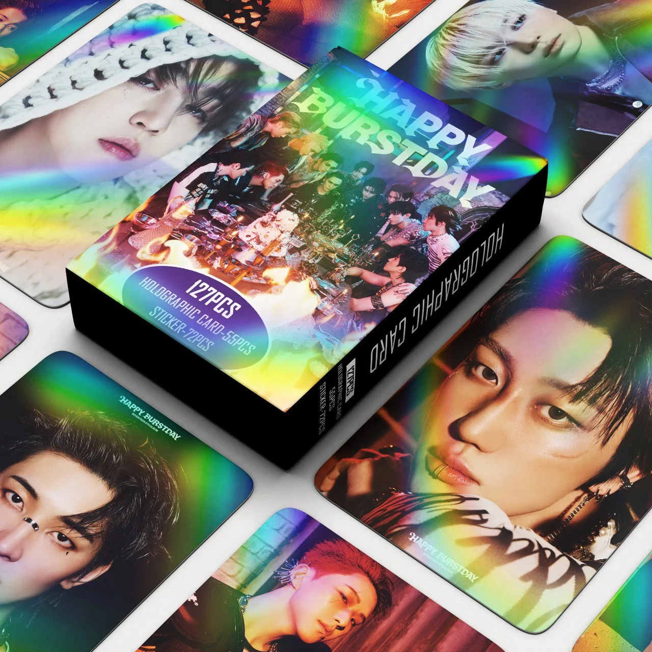 55Pcs/Set Boy Idol New Album SPILL THE FEELS Series Photocards JEONGHAN HOSHI WOOZI THE8 DK HD Print Lomo Cards Fans Gift
