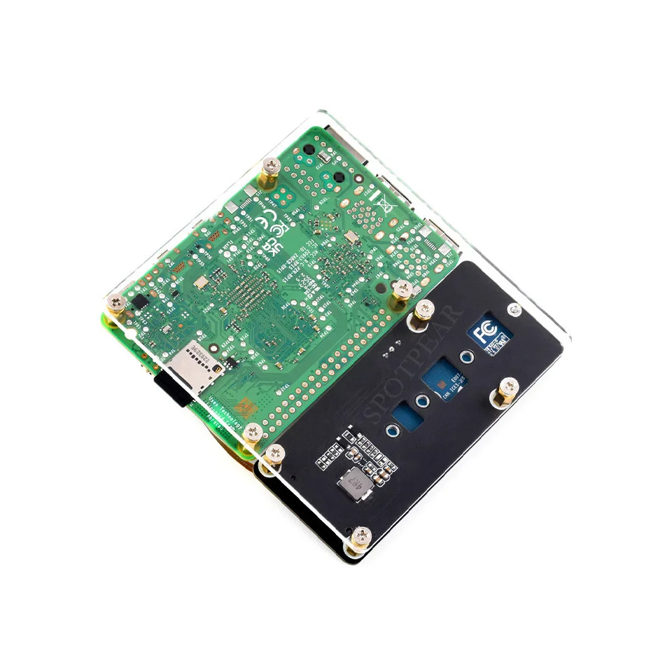 Плата адаптера Raspberry Pi5 PCIe — M.2 NVMe SSD C HAT Pi5-PCIe-2280-2242-2230 для Pi 5