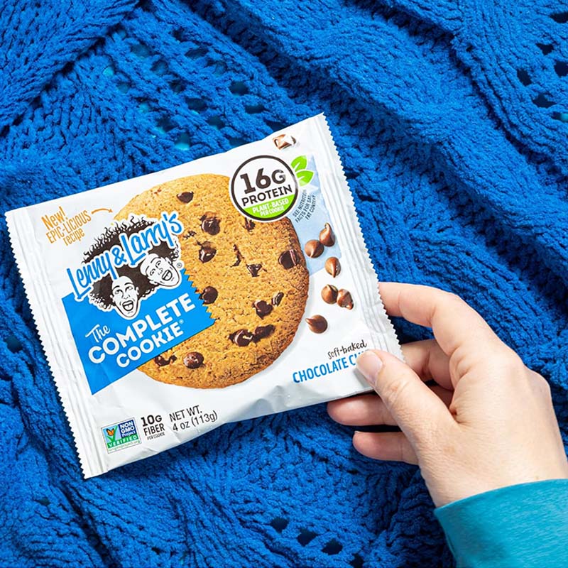 Lenny & Larry's Complete Cookie Chocolate Chip Plant Protein Vegan/Double Chocolate Complete Cookie Box 4oz(113g)*3 packs