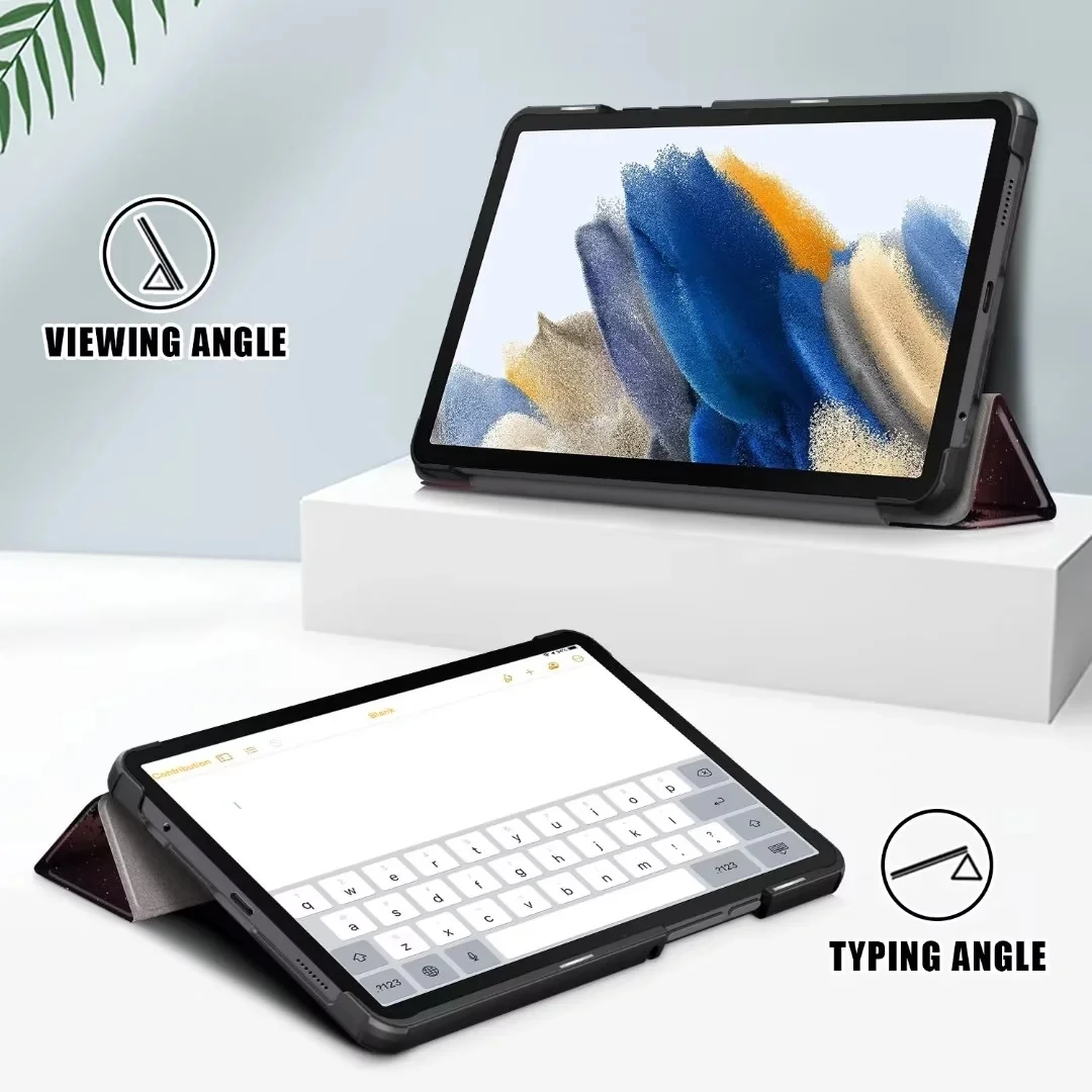 Etui na tablet Samsung Galaxy Tab A9 2023 8,7 cala, magnetyczne, trójskładane etui ze skóry PU do tabletu Galaxy Tab A9 SM-X110 X115