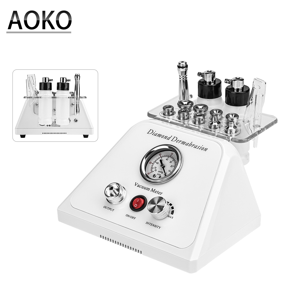 AOKO 3In1 Hút Chân Không Kim Cương Siêu Vi Điểm Máy Trị Mụn Đầu Đen Loại Bỏ Làn Da Trẻ Hóa Phun Nước Đẹp Da Mặt