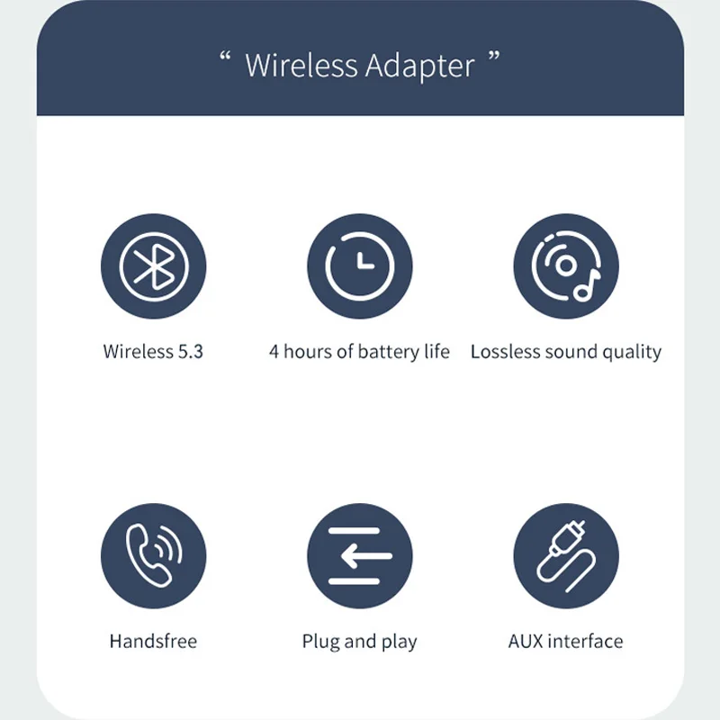 Neue Bluetooth 5,3 Sender Empfänger HIFI stereo Wireless Audio Adapter Mit HD Mic 3,5mm AUX Für Auto Audio musik Freisprecheinrichtung