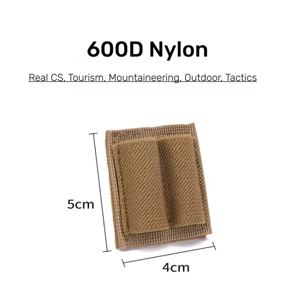 Tactical 2-Round Cartridge Holder Patch - Adhesive Hook Loop | Hunting Rifle M4 Shotgun Bullet holder