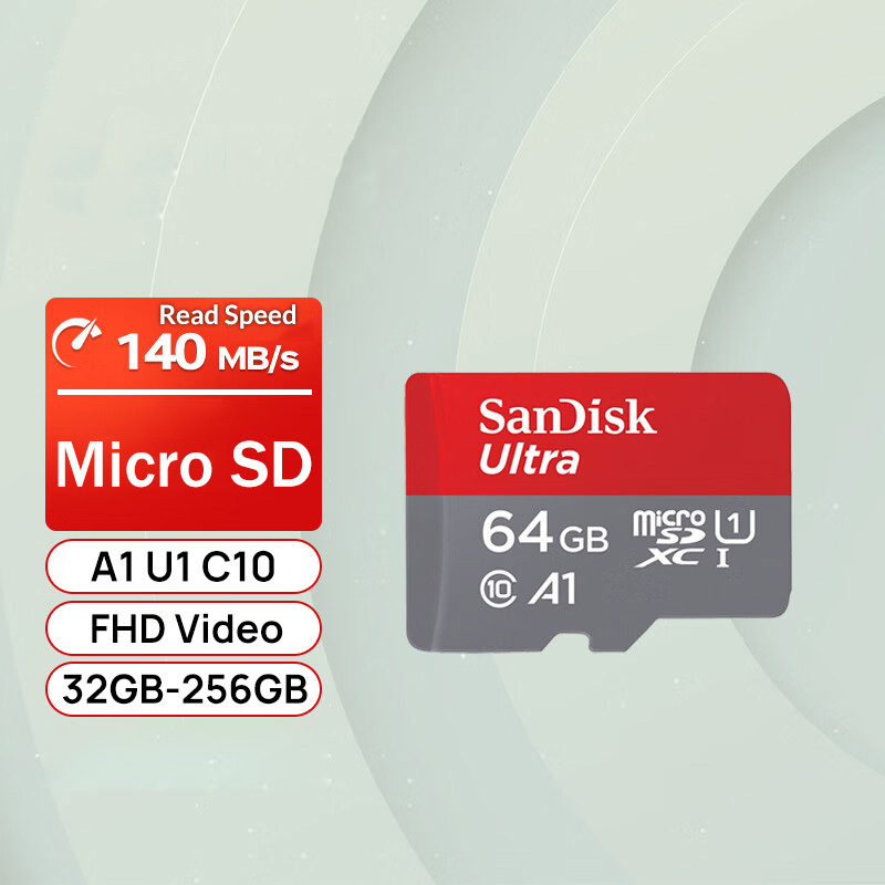 Scheda di memoria SanDisk Ultra Micro SD TF Flash Card A1 V10 C10 U1 32GB 64G 128G 256G per fotocamera telefono Nintendo Switch Table