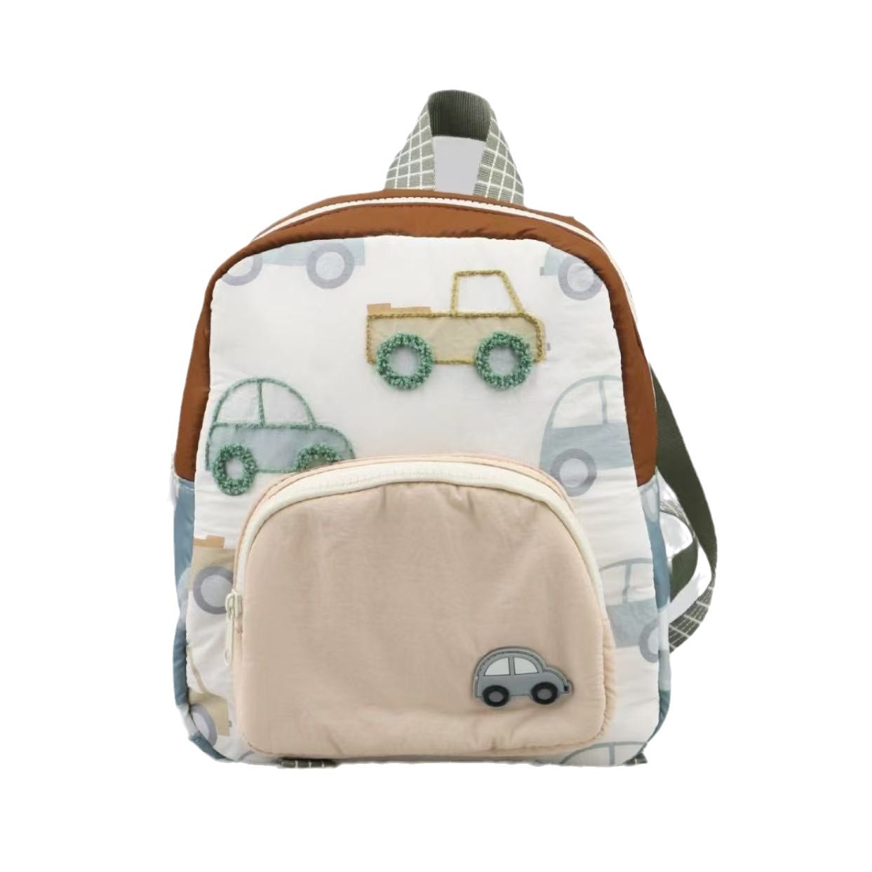 Personalized Men's and Women's New Car Printed Backpacks, Kindergarten Backpacks, Cute Travel Bags