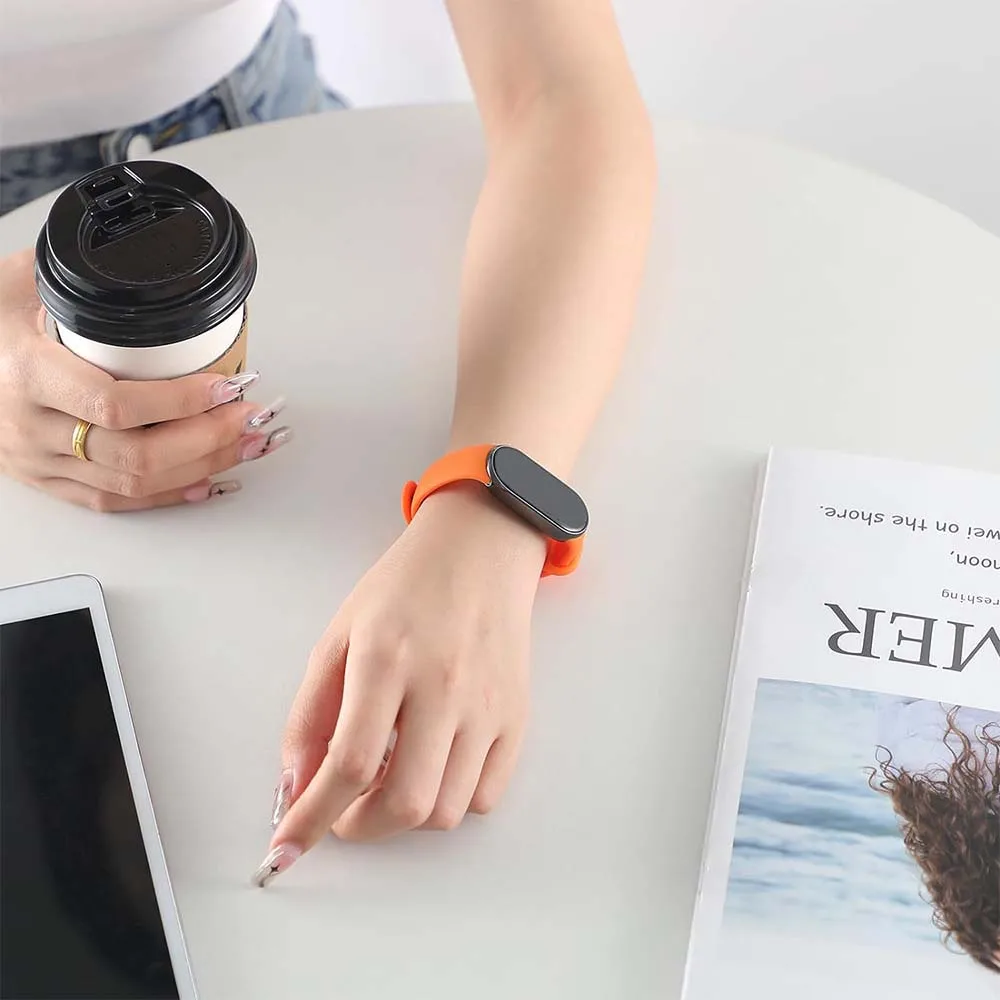 2025 Pasek do bransoletki Xiaomi Mi Band 8/8 NFC Silikonowy pasek na nadgarstek Miband 9 NFC Wymienny pasek sportowy pulsera correa do Mi Band 9
