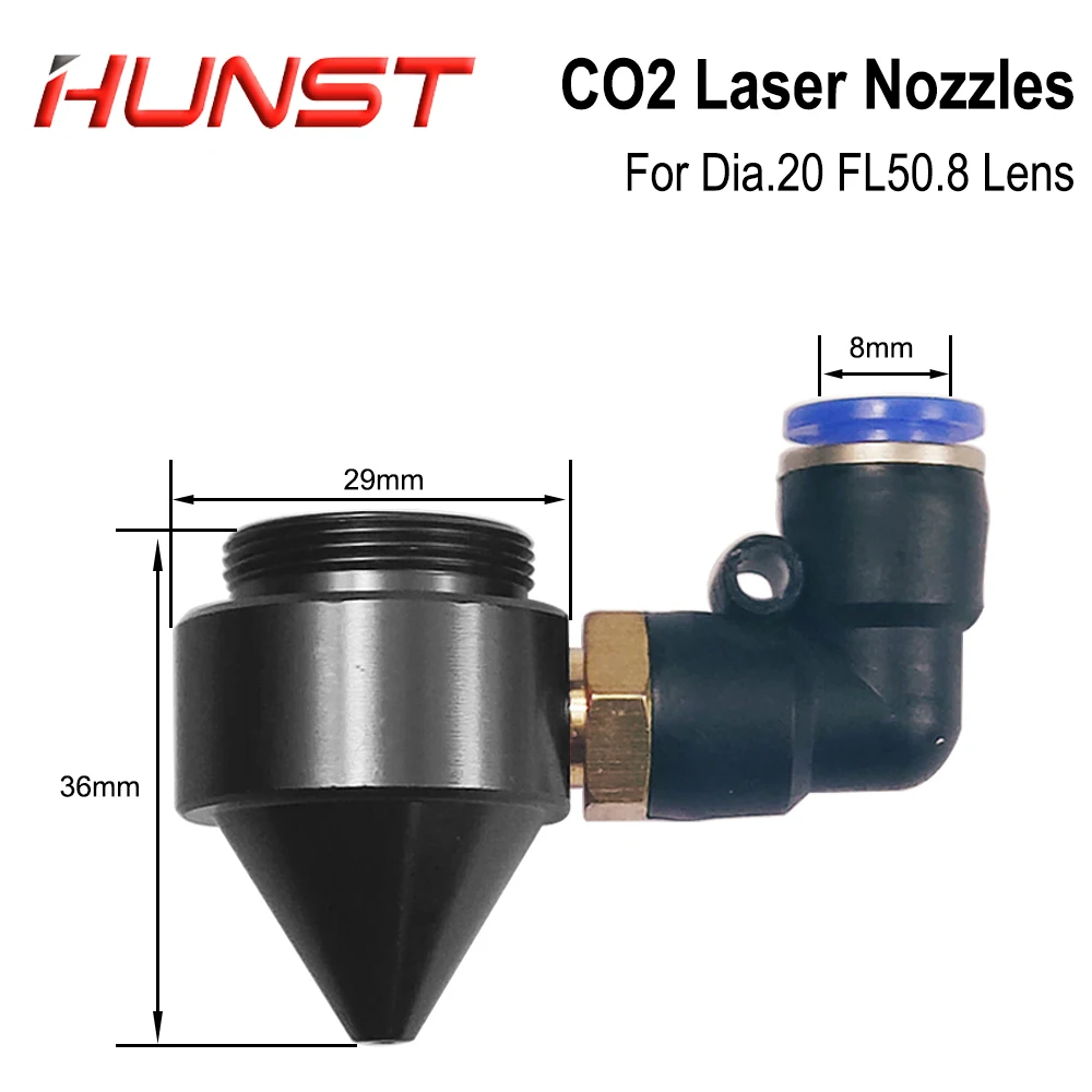 HUNST Laser Air Nozzle for Diameter 20mm FL50.8mm Lens ,for Laser Head at CO2 Cutting and Engraving Machine