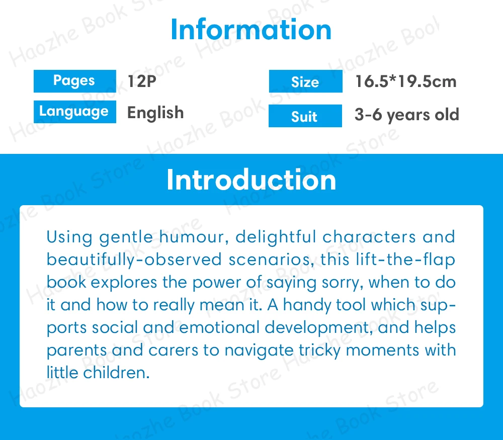 Very First Questions and Answers: Why should I say sorry? Usborne Lift the flap Children's Activity English Book Montessori