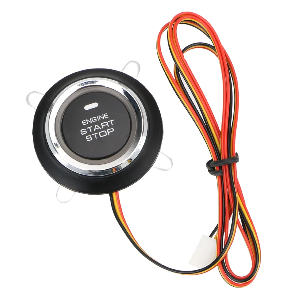 Interruptor de arranque de entrada de 12V para coche, repuesto Universal para automóvil, botón de arranque y parada de motor sin llave
