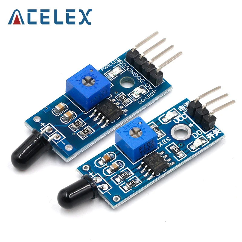 Hồng Ngoại Ngọn Lửa Phát Hiện Cảm Biến Đầu Báo Cháy Thu Hồng Ngoại Cho Arduino Diy