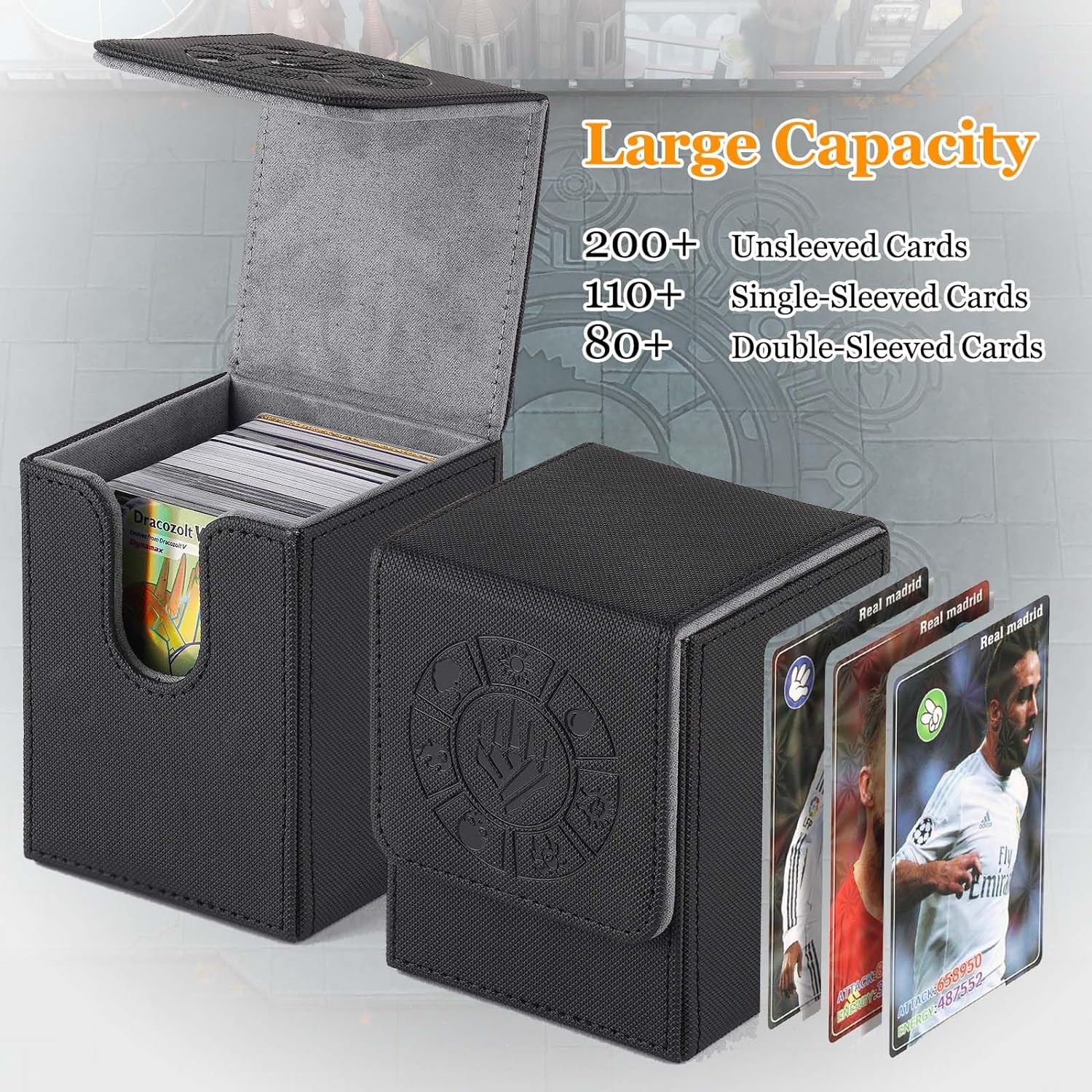 กล่องใส่การ์ด, กล่องเก็บข้อมูล MTG 110 ชิ้นพร้อมปลอกการ์ด 50 ชิ้น, กล่องใส่การ์ดสะสมสําหรับ Magic Commander และอื่นๆ