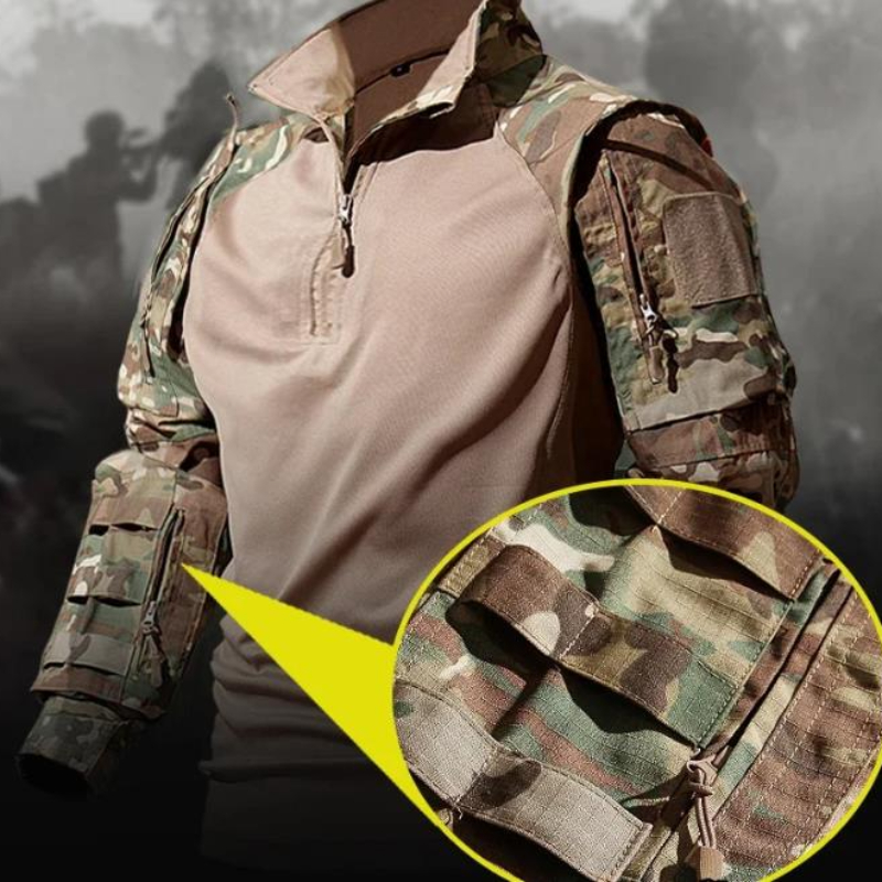 Neuer taktischer Jagdanzug im Freien, langlebig, atmungsaktiv, Camo-Set, wasserdicht, schnell trocknend, winddicht, Kampf-Zweiteiler