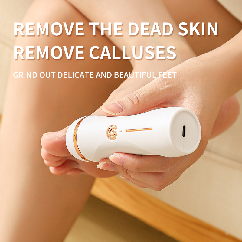 Homfish moedor de pé elétrico automático calo do pé esfregando pedicure removedor de calos de pele morta para máquina de beleza do pé