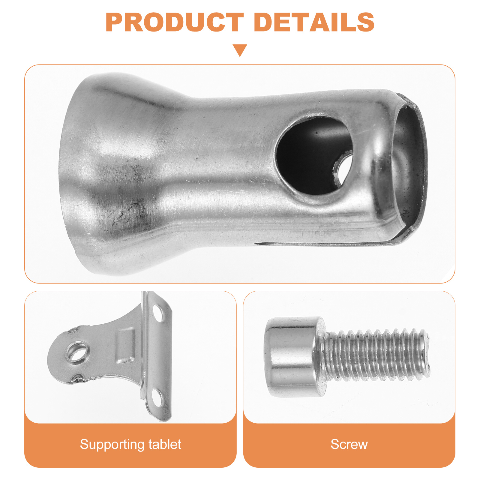 4Pcs Metall Handlauf Halterung Robuste Geländer Spalte Rost Beweis Widerstand Moderne Dekor Handlauf Halterung