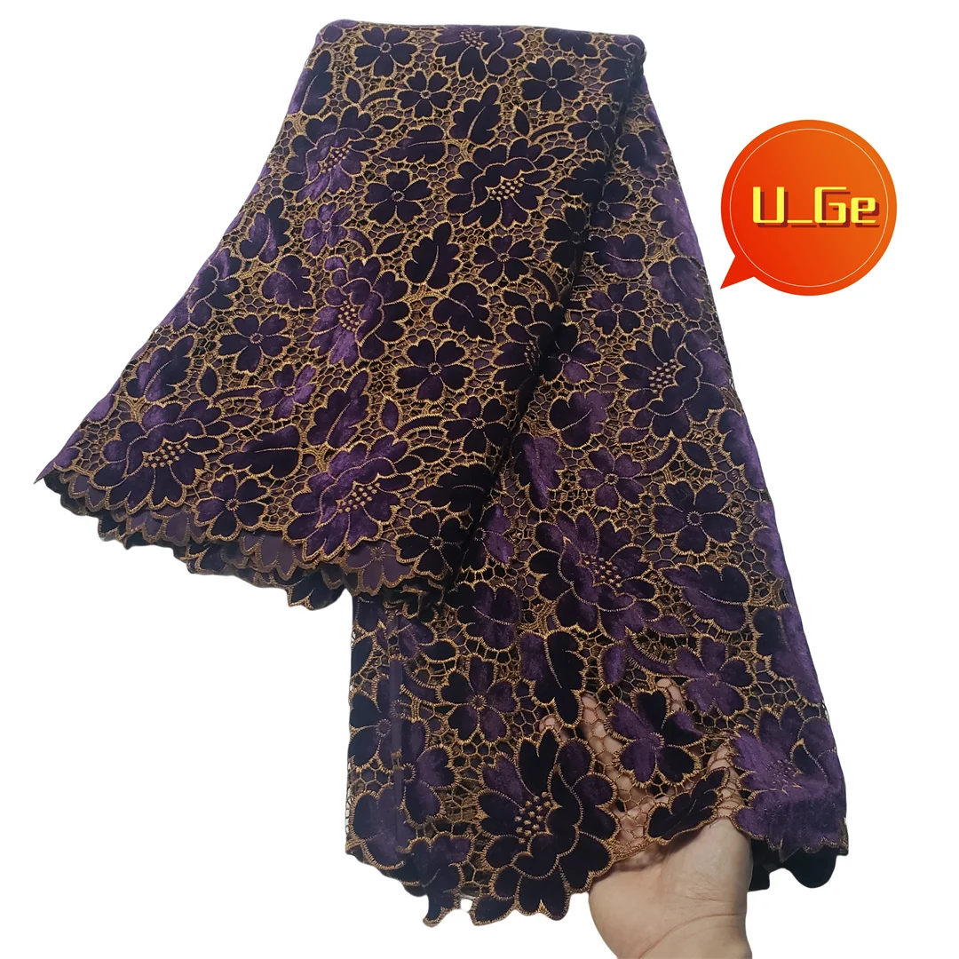 Werksoffers2024 neueste zarte beste Qualität weich bestickter Samts pitzen stoff für Party Abendkleid u _ ge5898 u _ ge5398
