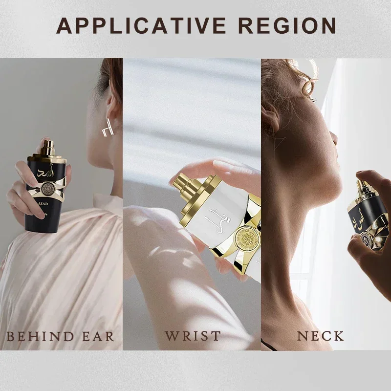 100 ミリリットルオリジナルアサドメンズオードトワレスプレー長期的な香り高品質ユニセックスアラビア香水フェロモンアラビア