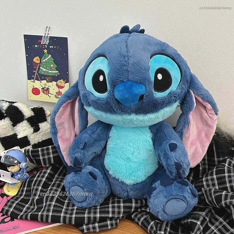 Мягкая плюшевая игрушка Disney Lilo and Stitch, милая рождественская подушка Stitch, мягкий плюшевый ангел, рождественский подарок для девочки
