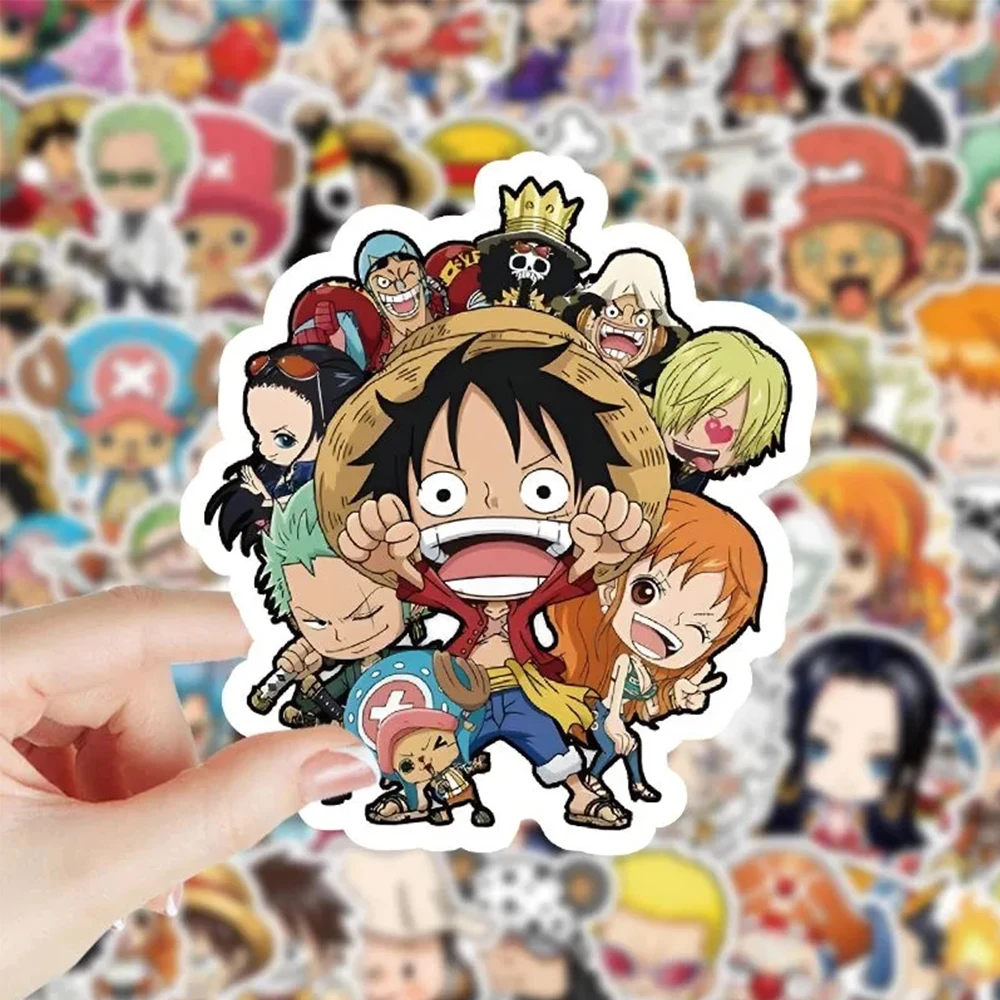 10/30/50pcs Classic Anime ONE PIECE Adesivi Q Versione Rufy Zoro Decalcomanie Impermeabili Cassa Del Telefono Del Computer Portatile Valigia adesivo Giocattolo Del Capretto