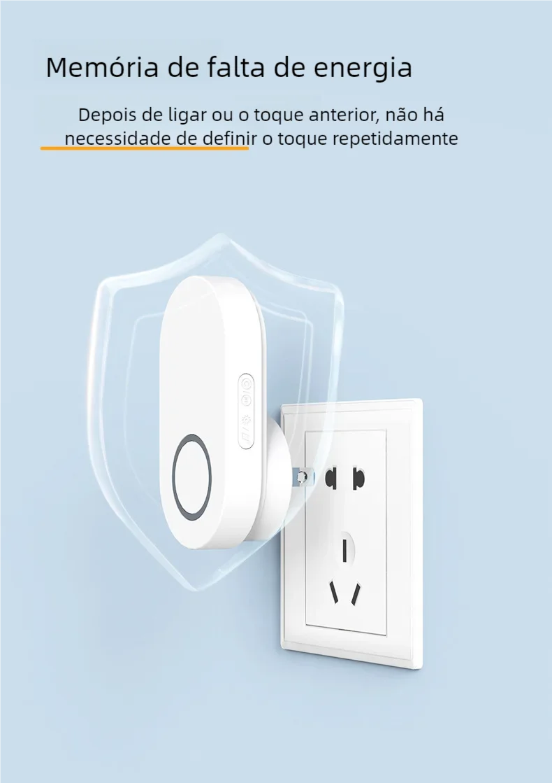 Campainha com controle remoto auto-pow, porta ab, à prova d'água, longa distância, inteligente, eletrônica, sem fio