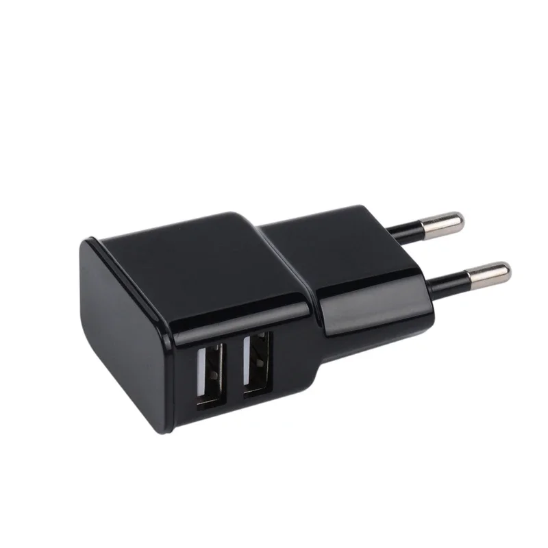 Cargador de enchufe europeo de 5V 2A, enchufe USB para iPhone XS X Max Huawei P 30 Samsung S 9 plus, adaptador de cargador de pared de viaje