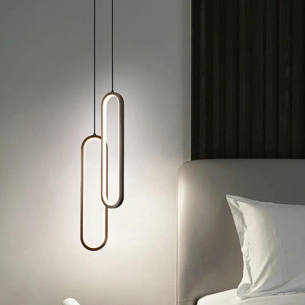 Minimalist จี้สําหรับโรงแรมบาร์ตกแต่งอลูมิเนียมจี้นอร์ดิกโคมไฟสําหรับห้องครัว Bar โคมระย้าร้านกาแฟ